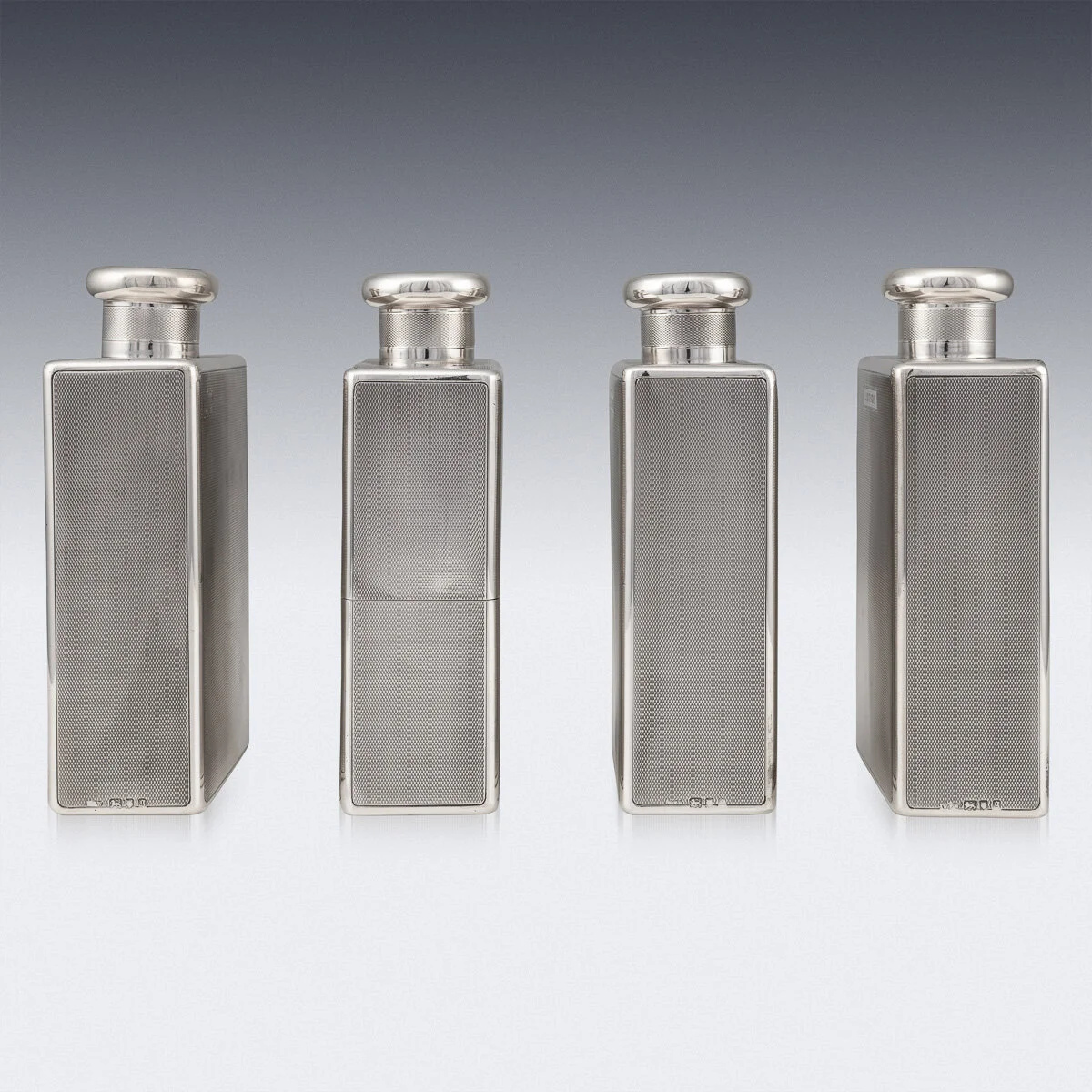 PUSHKIN ANTIQUES - ANTIQUE 20thC ENGLISH SOLID SILVER CASED PERFUME BOTTLES, LONDON c.1922 - 04.jpg