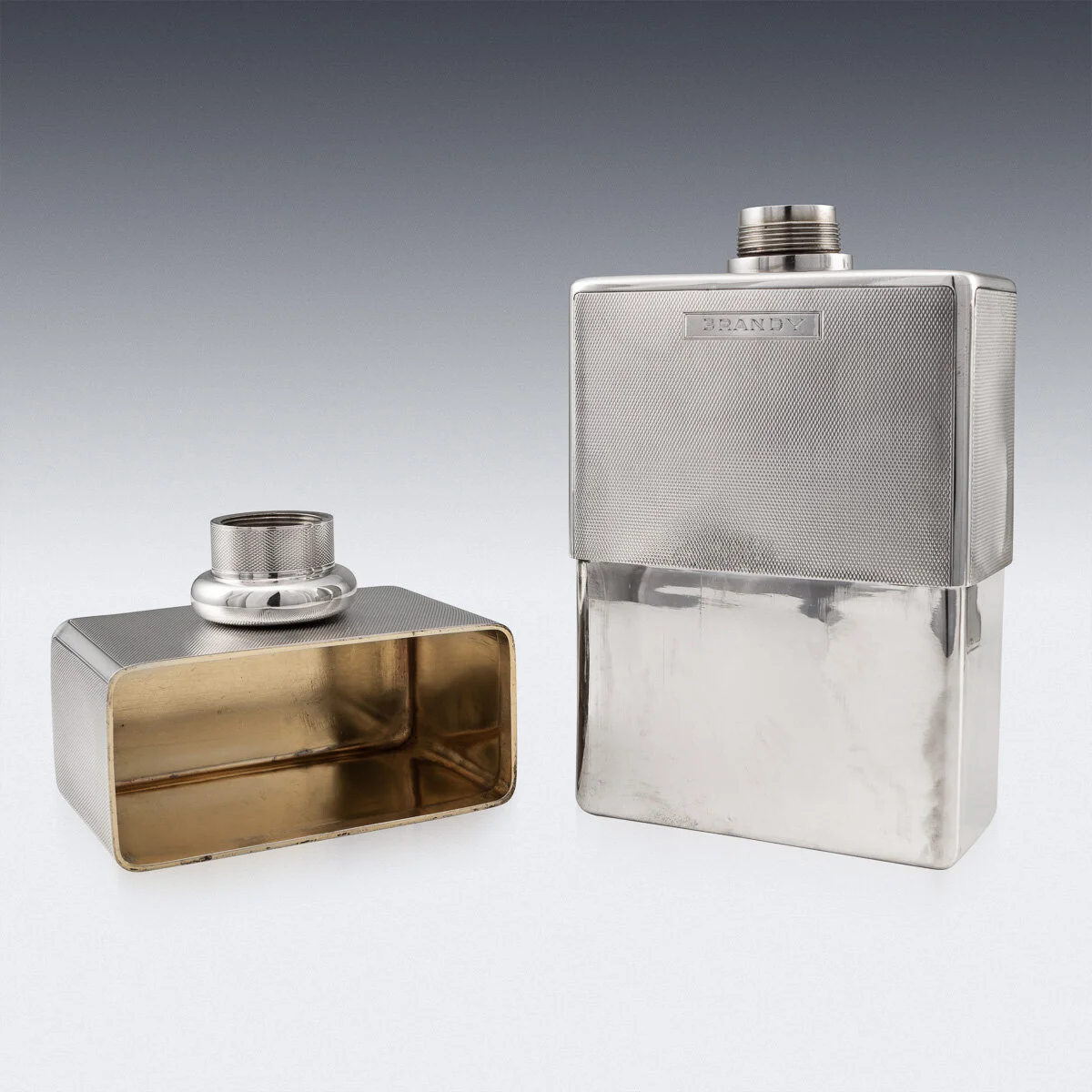 PUSHKIN ANTIQUES - ANTIQUE 20thC ENGLISH SOLID SILVER CASED PERFUME BOTTLES, LONDON c.1922 - 07.jpg