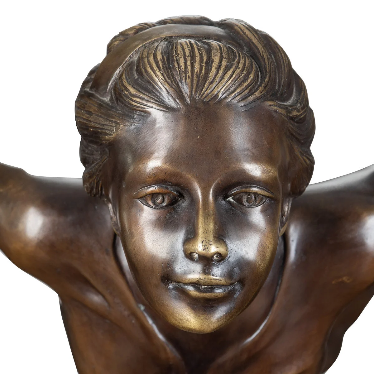 Pushkin Antiques - ROLLS ROYCE 'SPIRIT OF ECSTASY' MONUMENTAL SHOWROOM BRONZE, CHARLES PERRON c1910 - 13.jpg