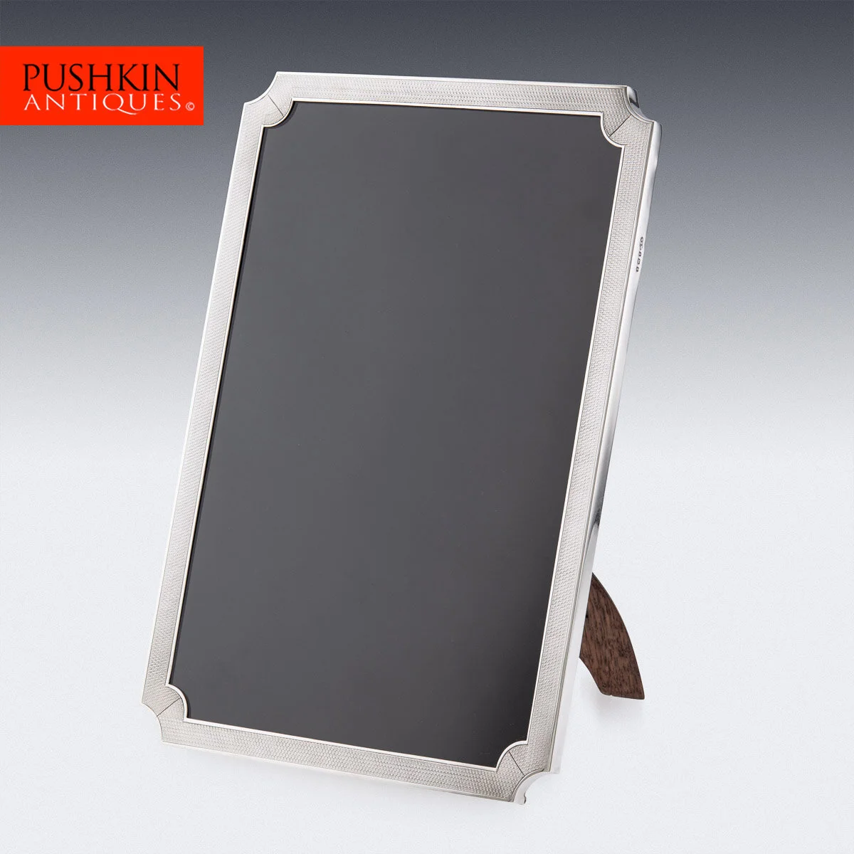 Pushkin Antiques - ANTIQUE 20thC ART DECO SOLID SILVER LARGE PHOTO FRAME, BIRMINGHAM c.1924 - 02.jpg