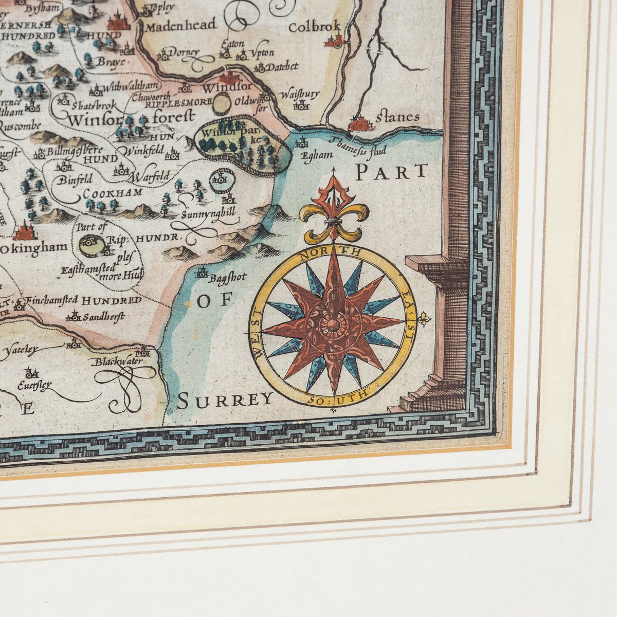 Wales John Speed 1600's 15" x 11 Reprint Old Antique Tudor map of Flintshire 