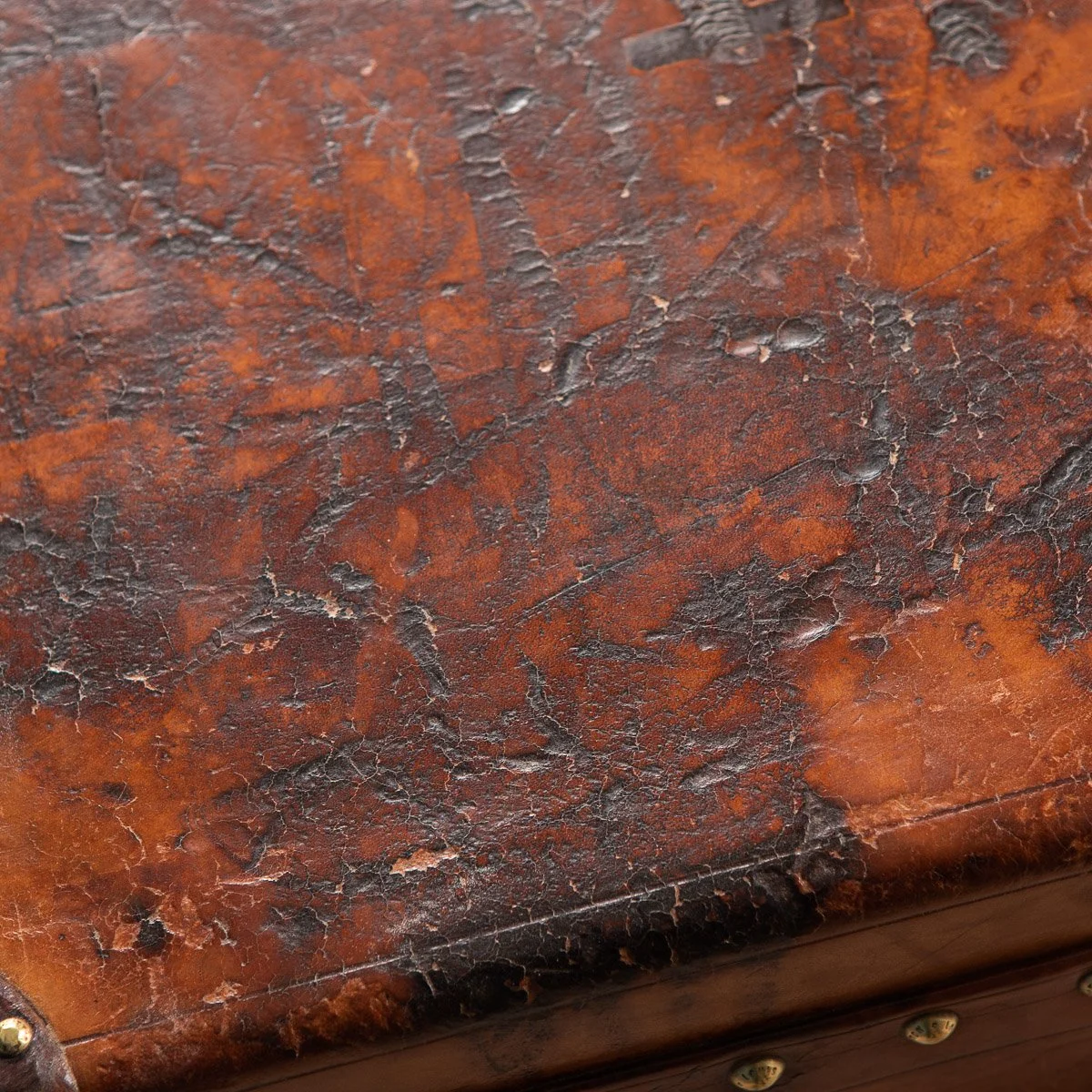 Pushkin Antiques - ANTIQUE 20thC LOUIS VUITTON TRUNK IN NATURAL COW HIDE, PARIS c.1900 - 25.jpg