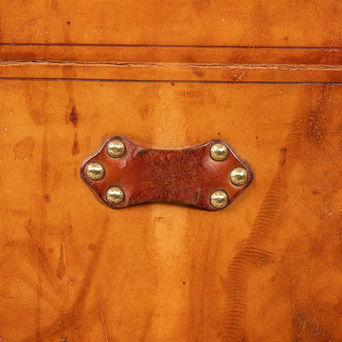 Pushkin Antiques - ANTIQUE 20thC LOUIS VUITTON TRUNK IN NATURAL COW HIDE, PARIS c.1900 - 30.jpg