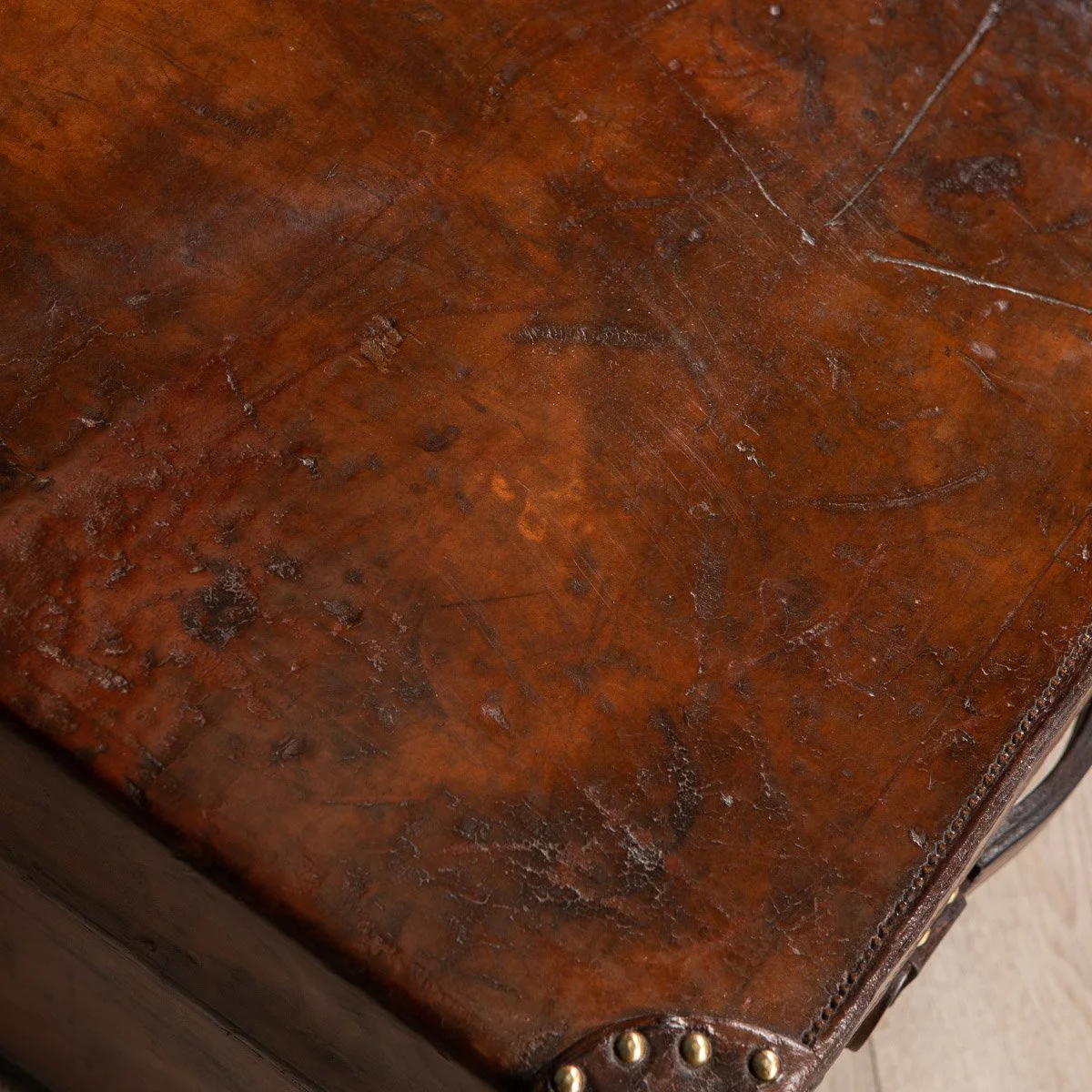 Pushkin Antiques - ANTIQUE 20thC GOYARD LEATHER CABIN TRUNK, FRANCE c.1900 - 12.jpg