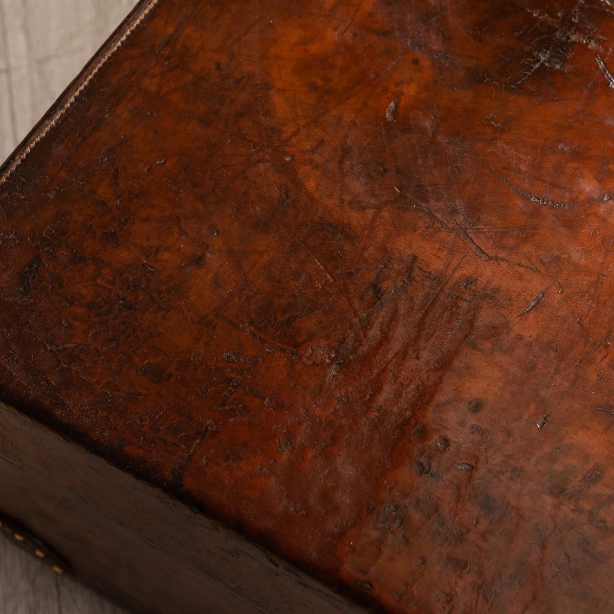 Pushkin Antiques - ANTIQUE 20thC GOYARD LEATHER CABIN TRUNK, FRANCE c.1900 - 14.jpg