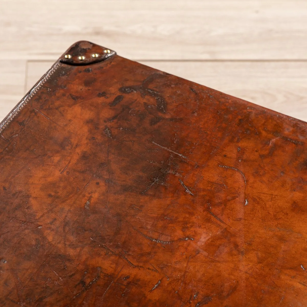 Pushkin Antiques - ANTIQUE 20thC GOYARD LEATHER CABIN TRUNK, FRANCE c.1900 - 24.jpg