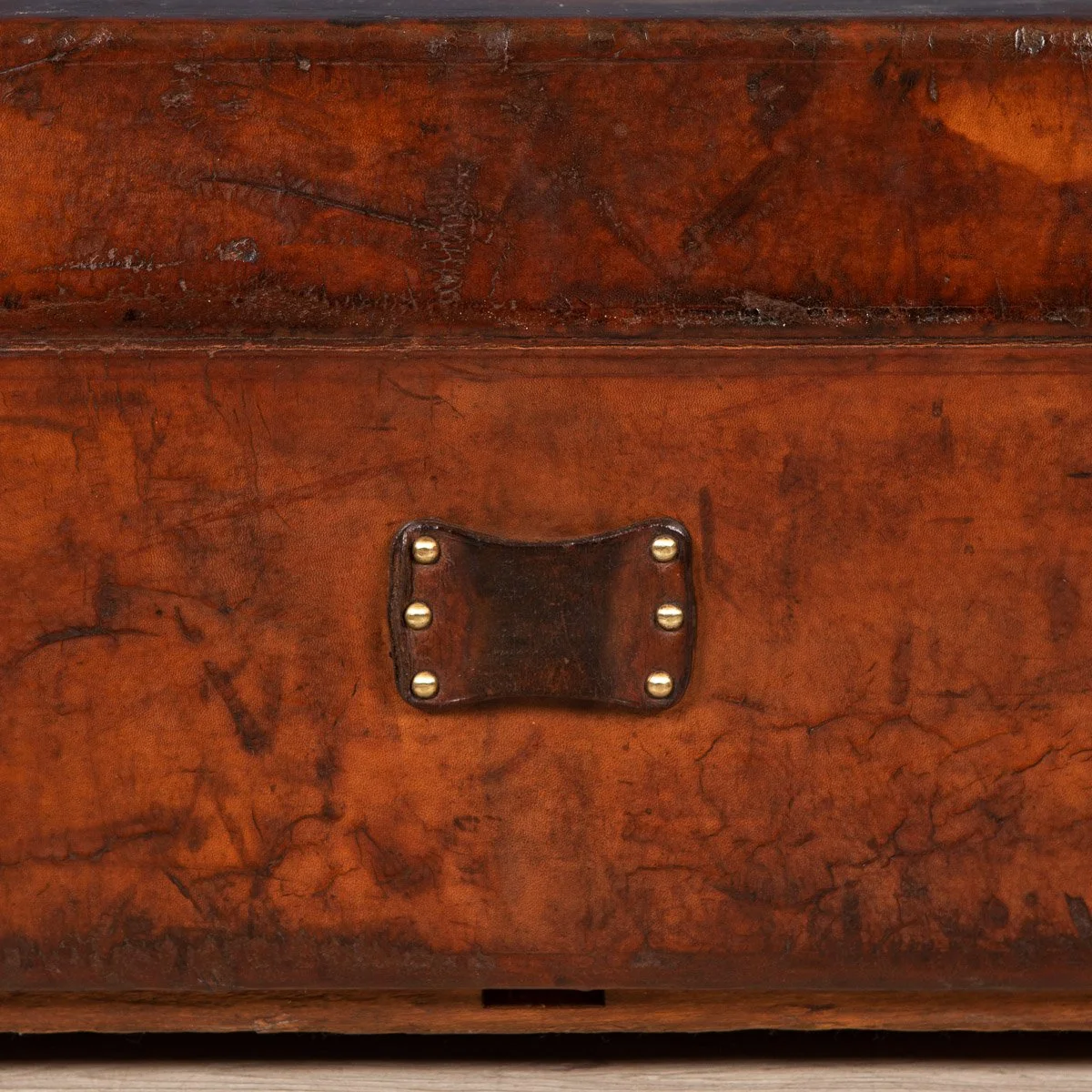 Pushkin Antiques - ANTIQUE 20thC GOYARD LEATHER CABIN TRUNK, FRANCE c.1900 - 28.jpg
