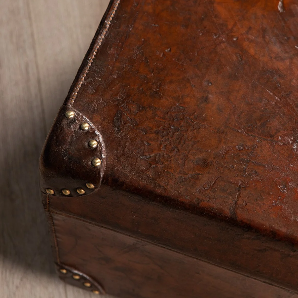 Pushkin Antiques - ANTIQUE 20thC GOYARD LEATHER CABIN TRUNK, FRANCE c.1900 - 33.jpg