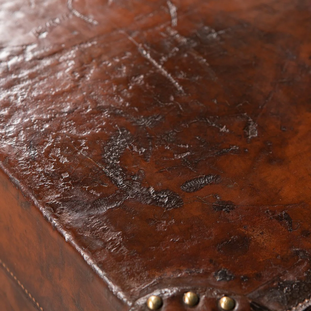 Pushkin Antiques - ANTIQUE 20thC GOYARD LEATHER CABIN TRUNK, FRANCE c.1900 - 35.jpg
