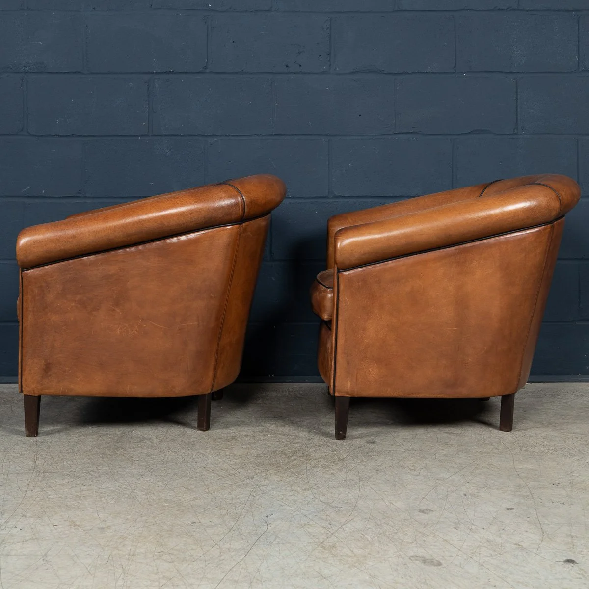 PUSHKINS.COM - B11463 - A PAIR OF 20thC DUTCH SHEEPSKIN LEATHER TUB CHAIRS - 06.jpg
