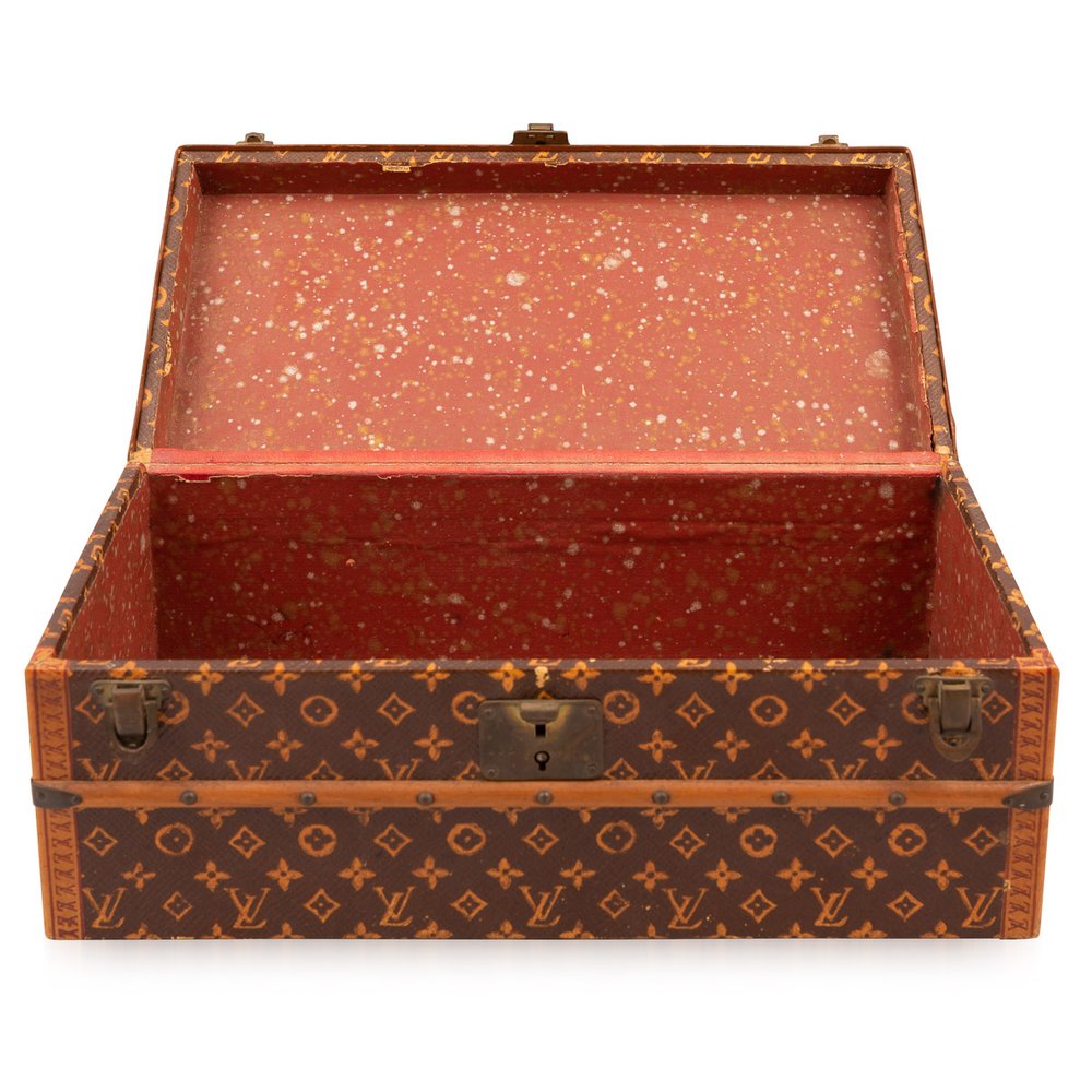 ANTIQUE 20thC EXTREMELY RARE LOUIS VUITTON MALLE FLEURS c.1920 — Pushkin  Antiques