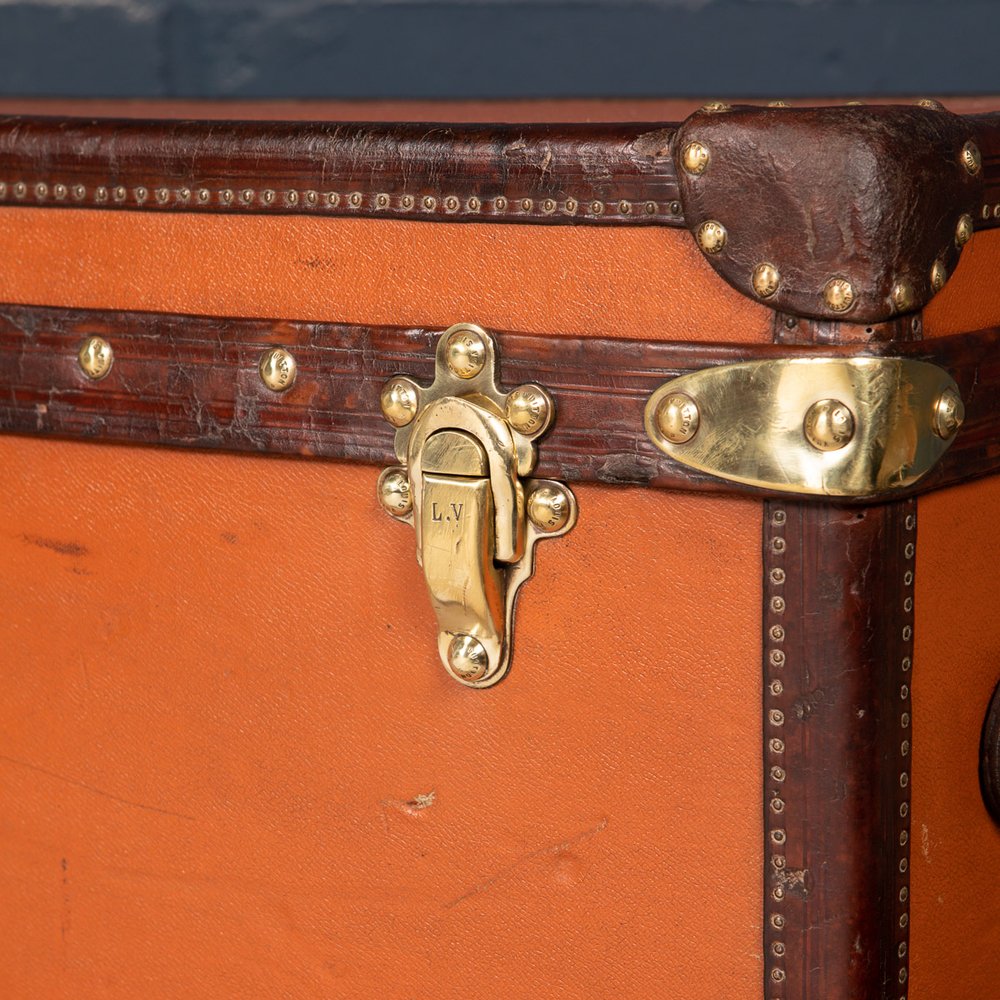 Antique Malle Haute Trunk in Orange from Louis Vuitton, 1900 for sale at  Pamono