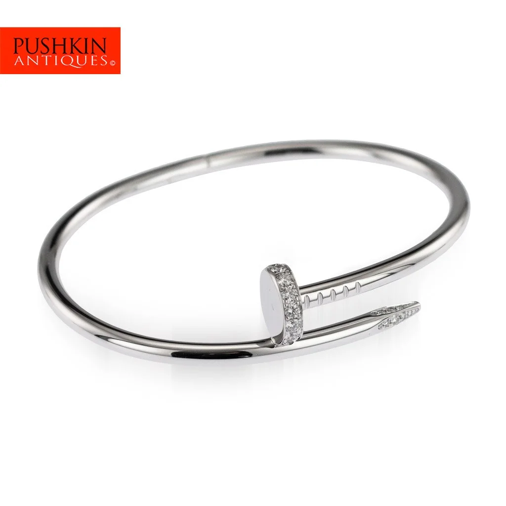 Cartier nail bracelet full diamonds cheap