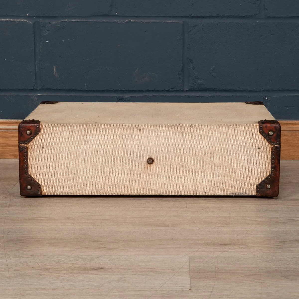 Pushkin Antiques - ANTIQUE 20thC HERMES CANVAS & LEATHER SUITCASE, PARIS c.1910 - 06.jpg