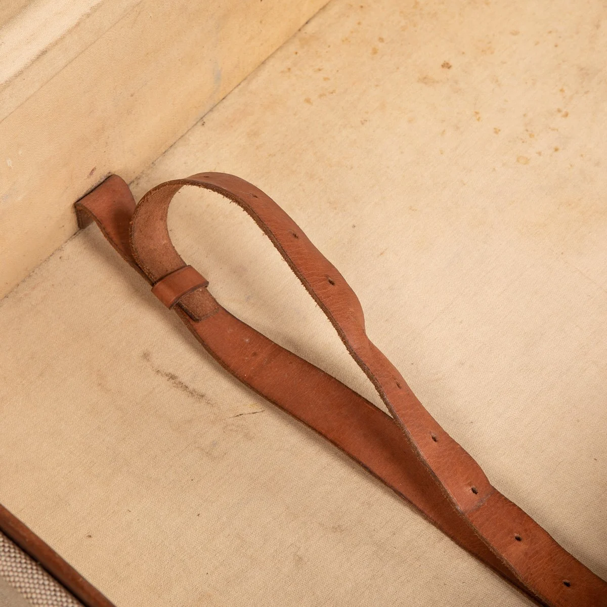Pushkin Antiques - ANTIQUE 20thC HERMES CANVAS & LEATHER SUITCASE, PARIS c.1910 - 14.jpg