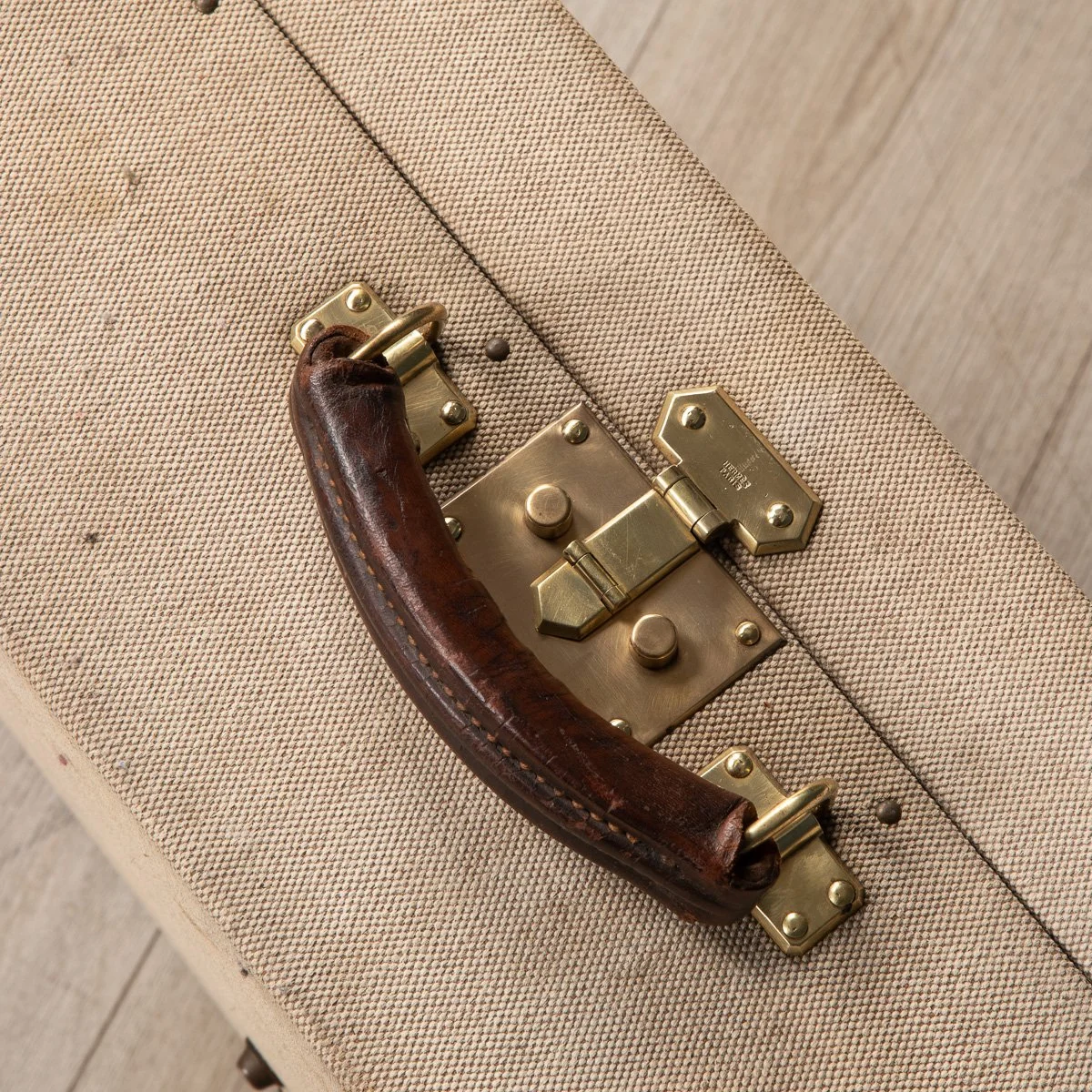 Pushkin Antiques - ANTIQUE 20thC HERMES CANVAS & LEATHER SUITCASE, PARIS c.1910 - 17.jpg