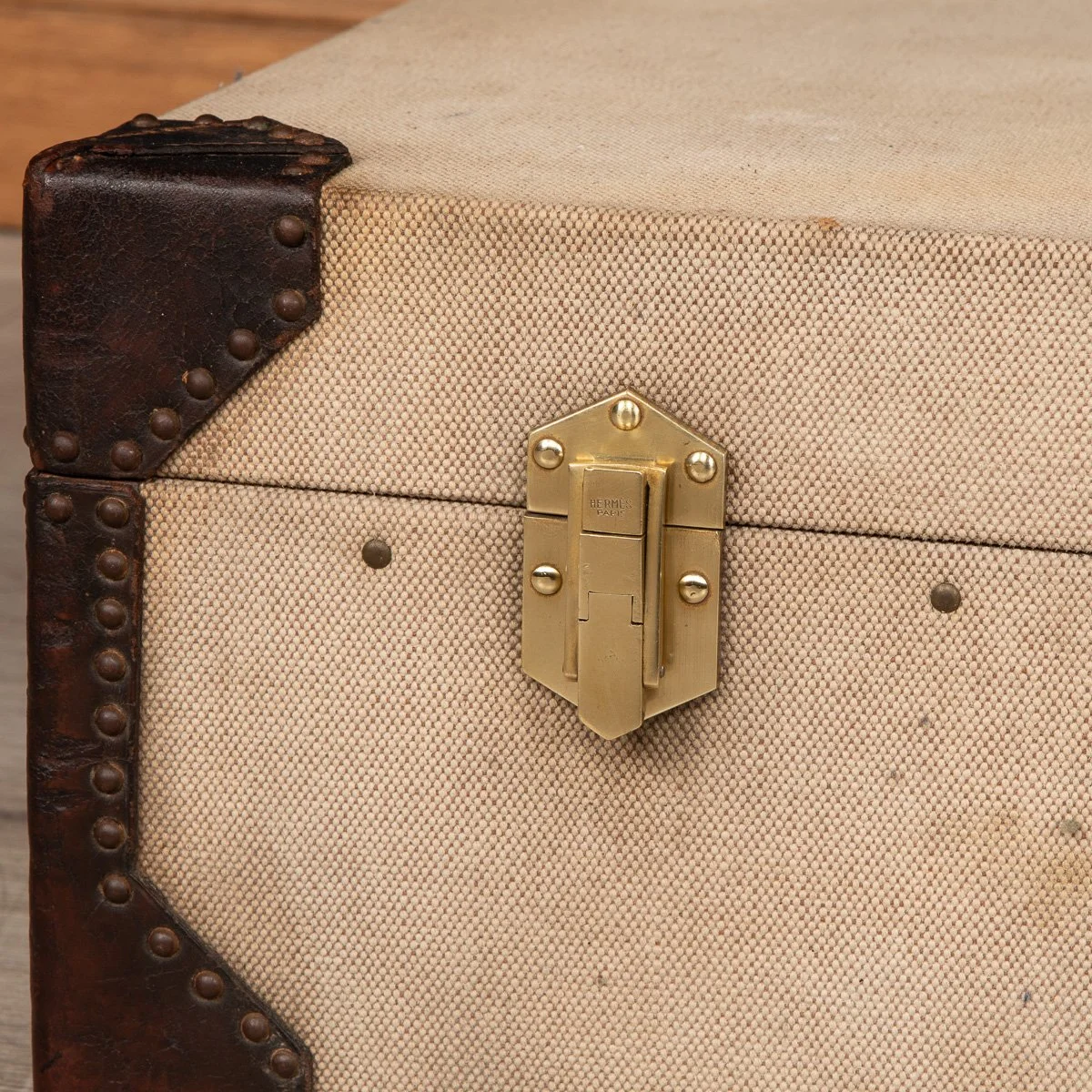 Pushkin Antiques - ANTIQUE 20thC HERMES CANVAS & LEATHER SUITCASE, PARIS c.1910 - 25.jpg