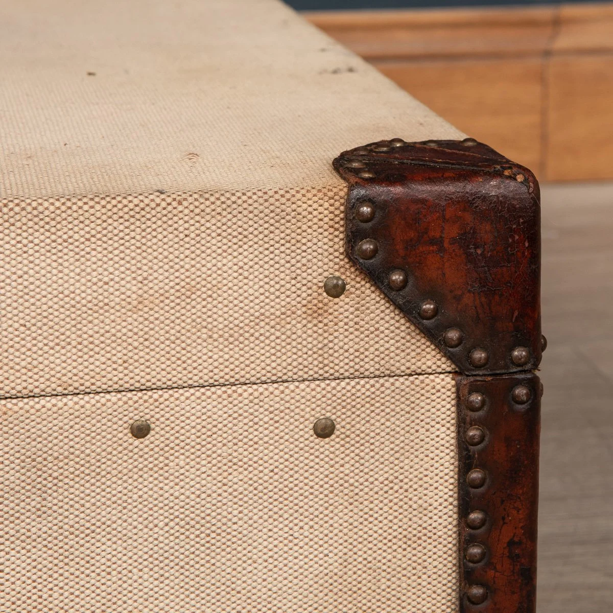 Pushkin Antiques - ANTIQUE 20thC HERMES CANVAS & LEATHER SUITCASE, PARIS c.1910 - 30.jpg
