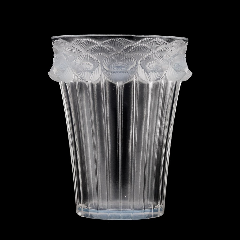 PUSHKIN ANTIQUES - ANTIQUE 20thC FRENCH RENE' LALIQUE BOUTON D'OR OPALESCENT GLASS VASE c.1933 - 04.jpg
