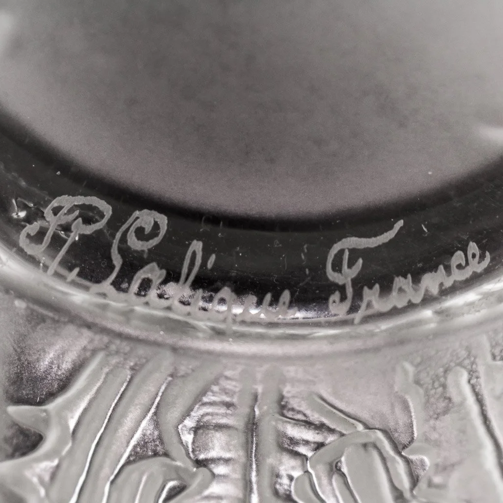 PUSHKIN ANTIQUES - ANTIQUE 20thC FRENCH RENE' LALIQUE LARGE DOMREMY GLASS VASE c.1926 - 16.jpg
