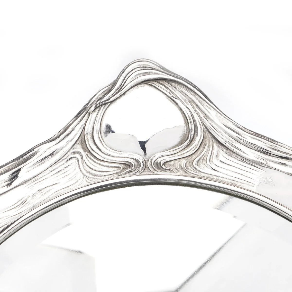 ANTIQUE 20thC RUSSIAN ART NOUVEAU SOLID SILVER MIRROR, OVCHINNIKOV c.1900 - 06.jpg