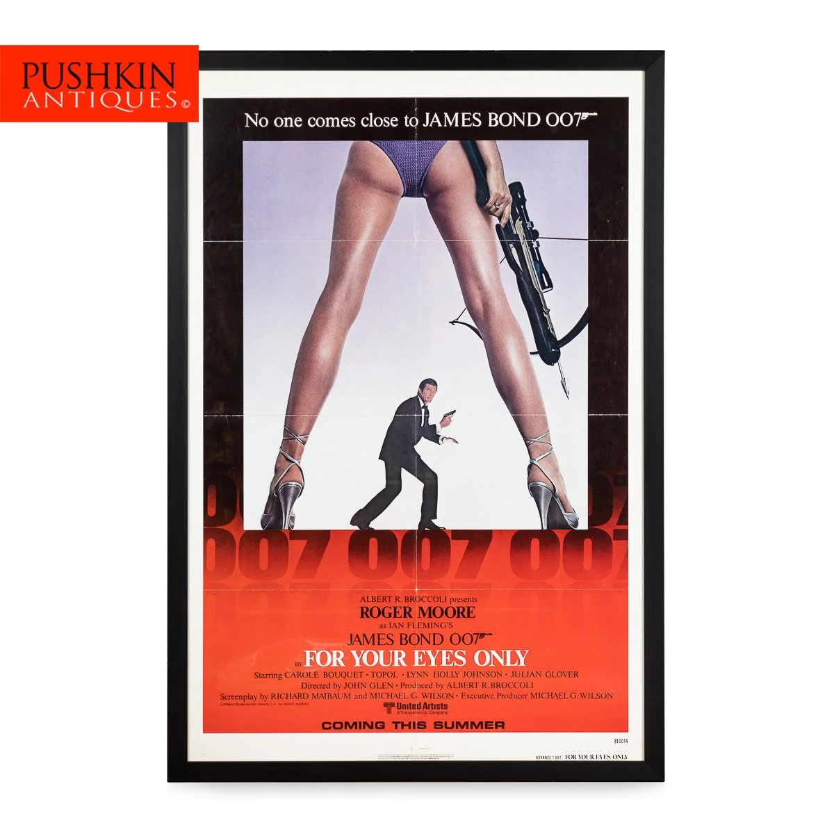 ORIGINAL JAMES BOND 'FOR YOUR EYES ONLY' COMING SOON POSTER c.1981 - 02.jpg
