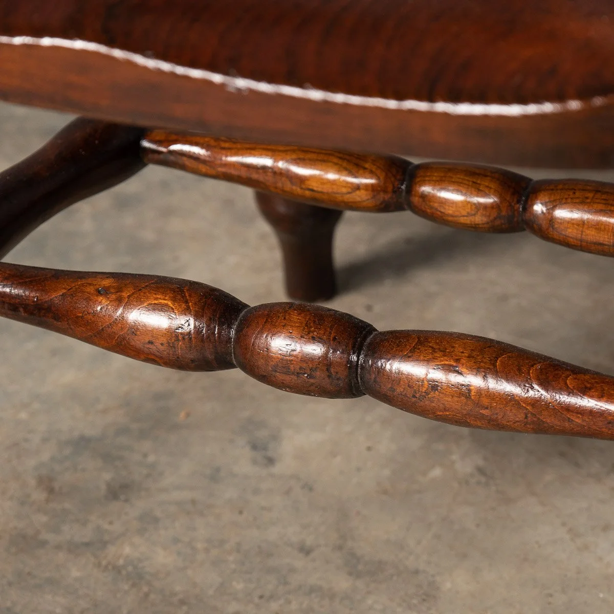 ANTIQUE 19thC VICTORIAN SET OF FIVE CAPTAINS ELM CHAIRS c.1870 - 16.jpg