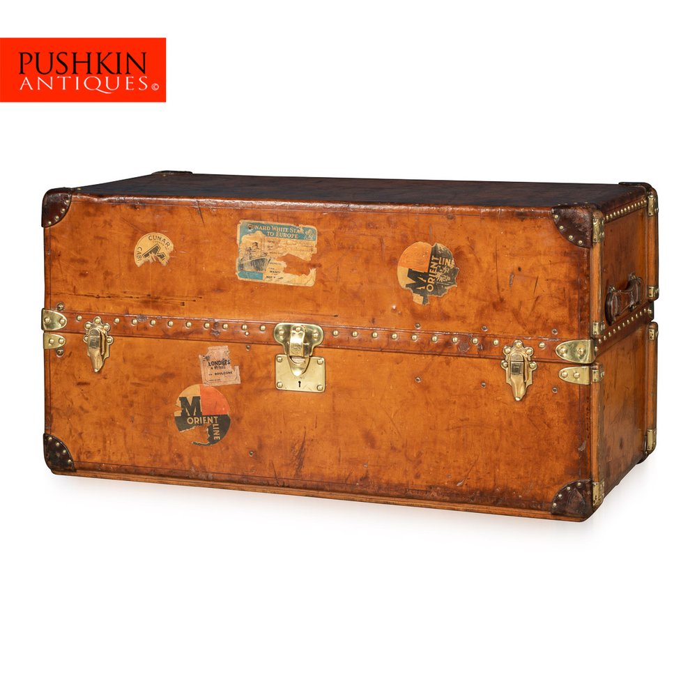 VINTAGE 20thC VERY UNUSUAL LOUIS VUITTON WARDROBE TRUNK c.1950 — Pushkin  Antiques