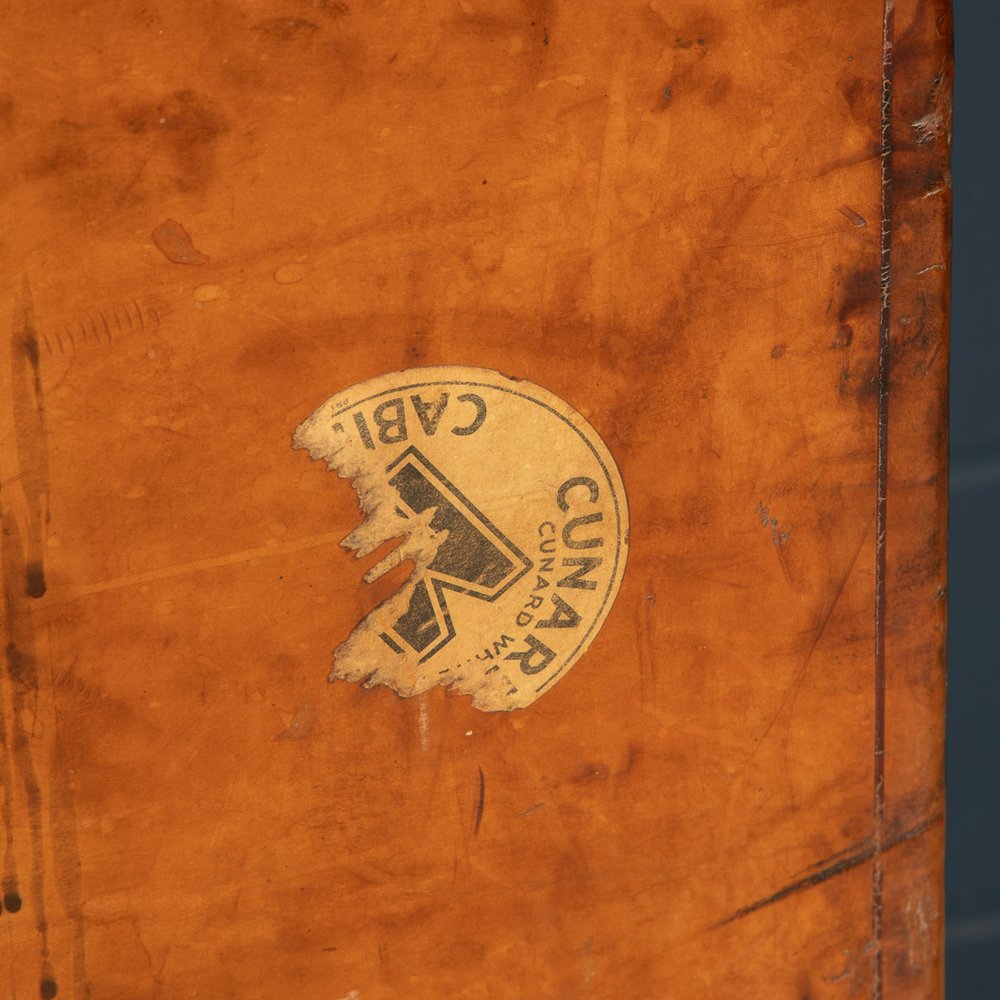ANTIQUE 20thC LOUIS VUITTON CUSTOM ORDER LEATHER WARDROBE TRUNK c.1900 —  Pushkin Antiques