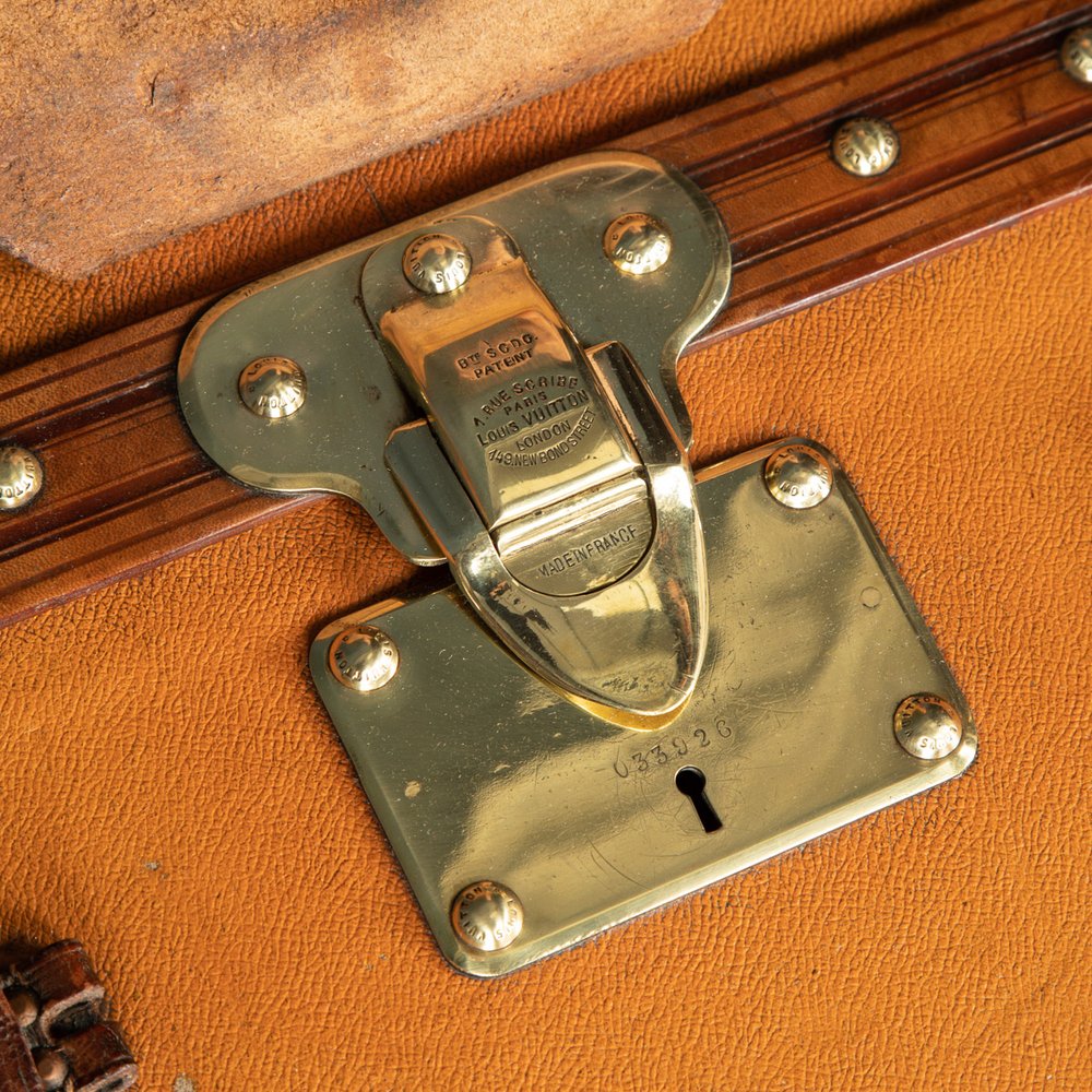 ANTIQUE 20thC RARE LOUIS VUITTON ORANGE VUITTONITE HAT BOX c.1930 — Pushkin  Antiques
