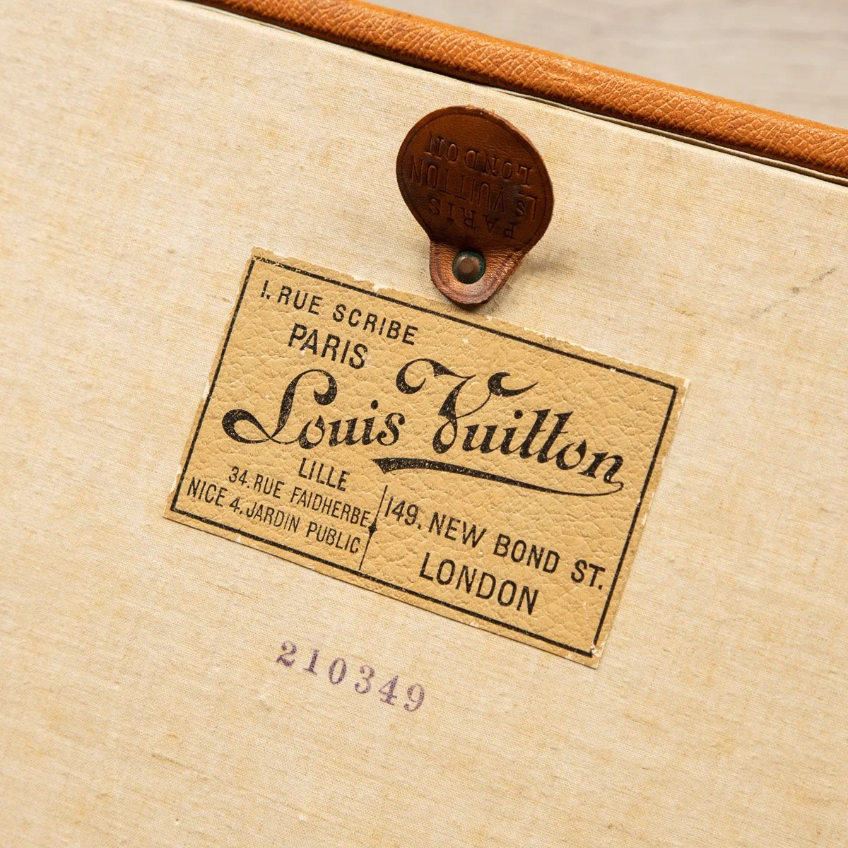 Pushkin Antiques - ANTIQUE 20thC LOUIS VUITTON %22IDEAL%22 TRUNK IN ORANGE %22VUITTONITE%22 CANVAS c.1900 - 19.jpg