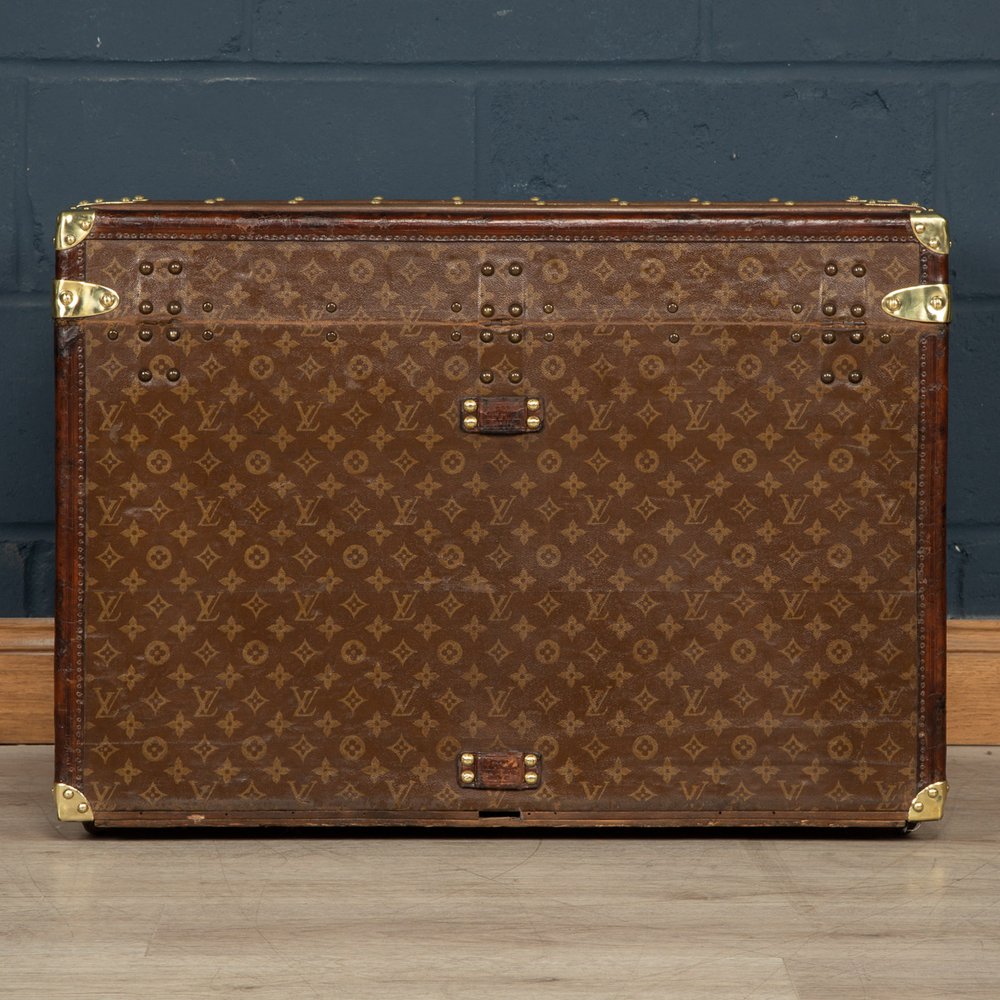 Rolling Trunk Monogram Macassar Canvas - Trunks and Travel