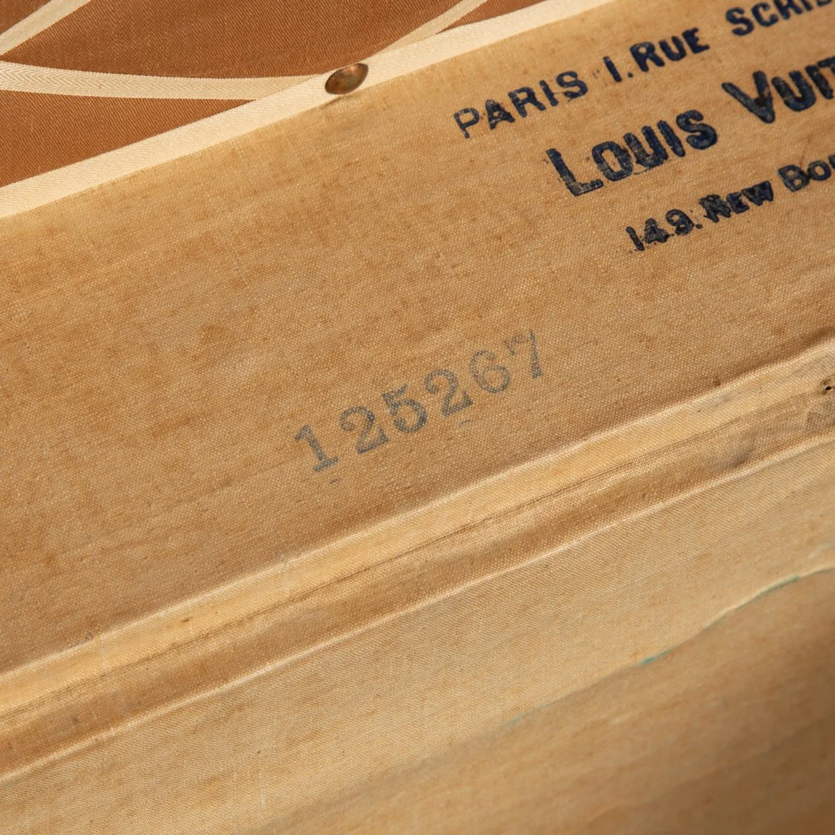 Pushkin Antiques - ANTIQUE 20thC VERY RARE LOUIS VUITTON HAT TRUNK c.1900 - 14.jpg