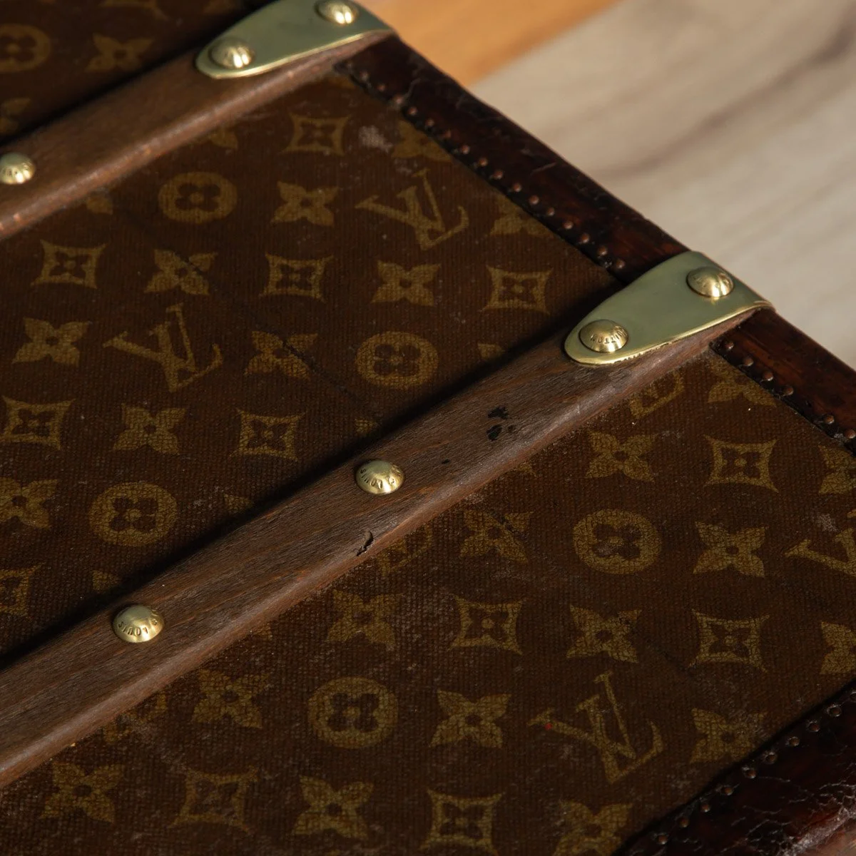 Pushkin Antiques - ANTIQUE 20thC VERY RARE LOUIS VUITTON HAT TRUNK c.1900 - 20.jpg