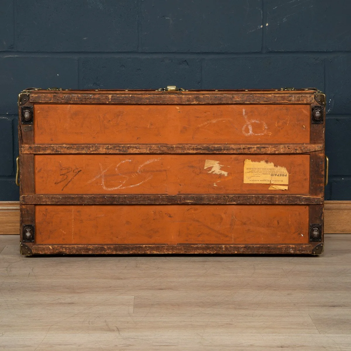 Pushkin Antiques - STUNNING 20thC LOUIS VUITTON CABIN TRUNK IN MONOGRAM CANVAS, PARIS c.1910 - 07.jpg