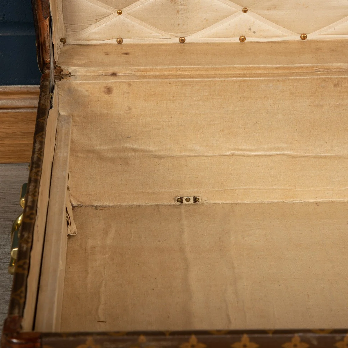 Pushkin Antiques - STUNNING 20thC LOUIS VUITTON CABIN TRUNK IN MONOGRAM CANVAS, PARIS c.1910 - 25.jpg