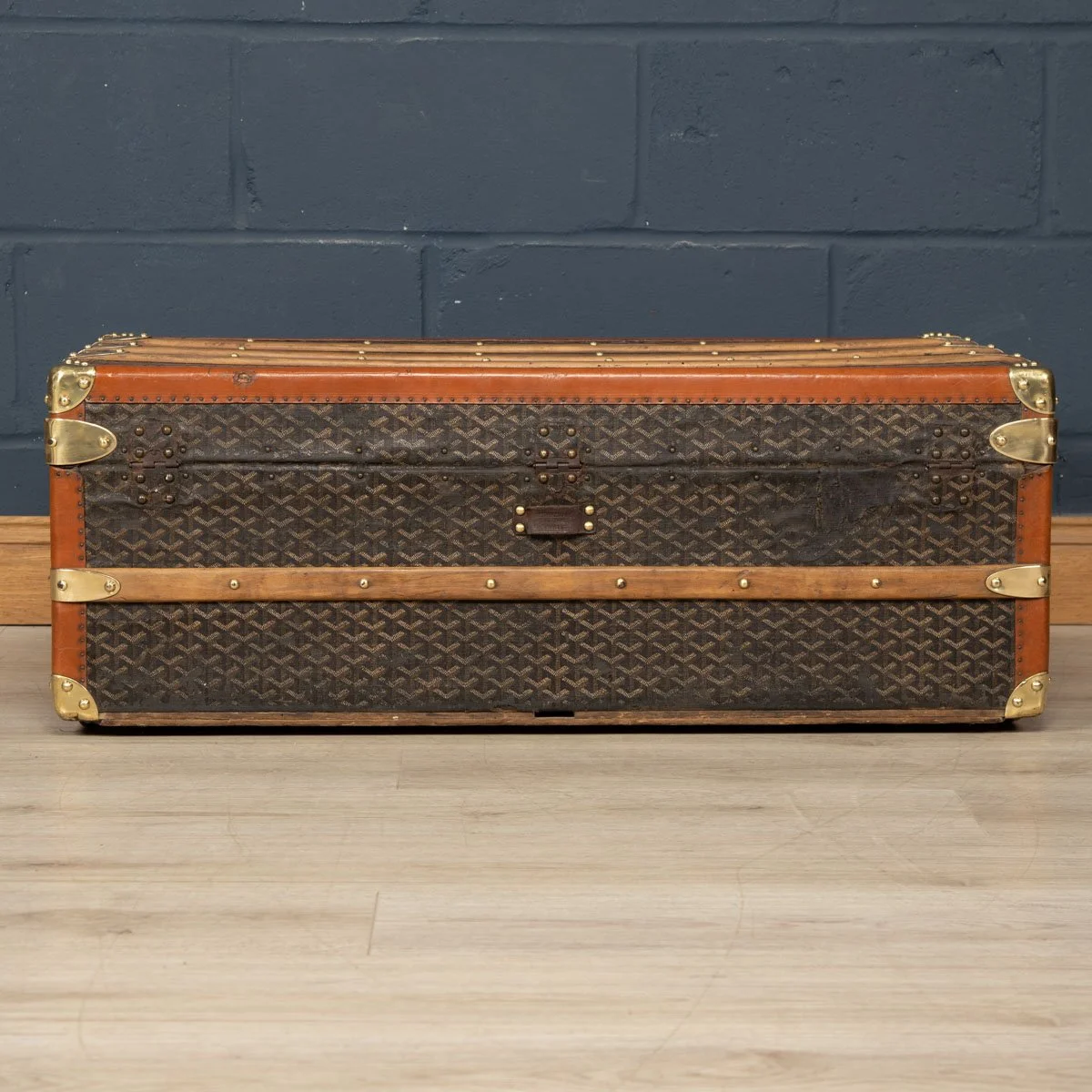 PUSHKIN ANTIQUES - ANTIQUE 20thC FRENCH CABIN TRUNK TRUNK BY GOYARD c.1900 - 19.jpg