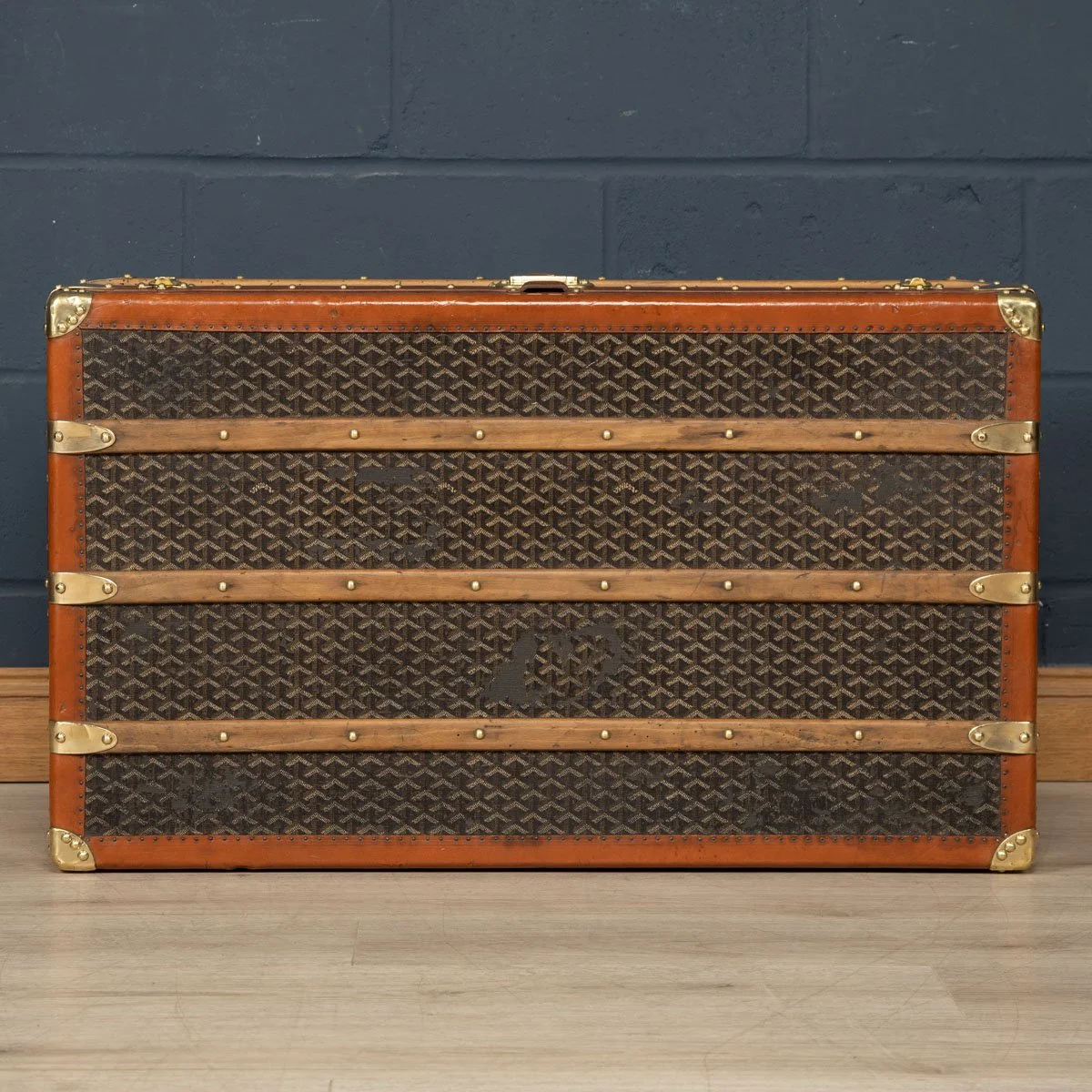 PUSHKIN ANTIQUES - ANTIQUE 20thC FRENCH CABIN TRUNK TRUNK BY GOYARD c.1900 - 22.jpg