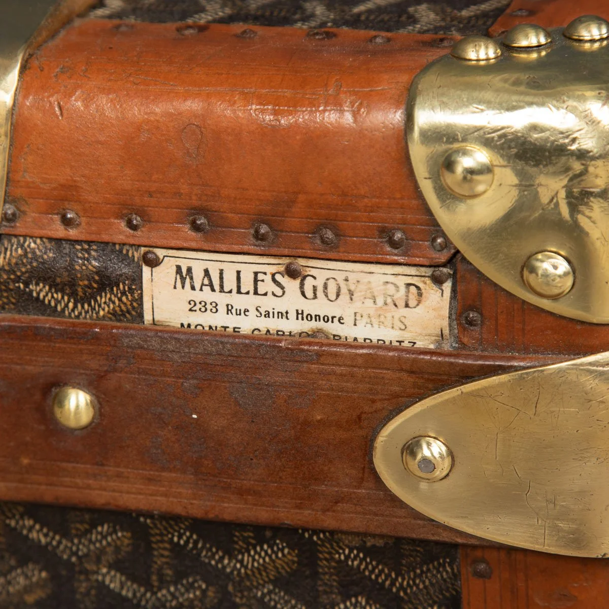 PUSHKIN ANTIQUES - ANTIQUE 20thC FRENCH CABIN TRUNK TRUNK BY GOYARD c.1900 - 42.jpg