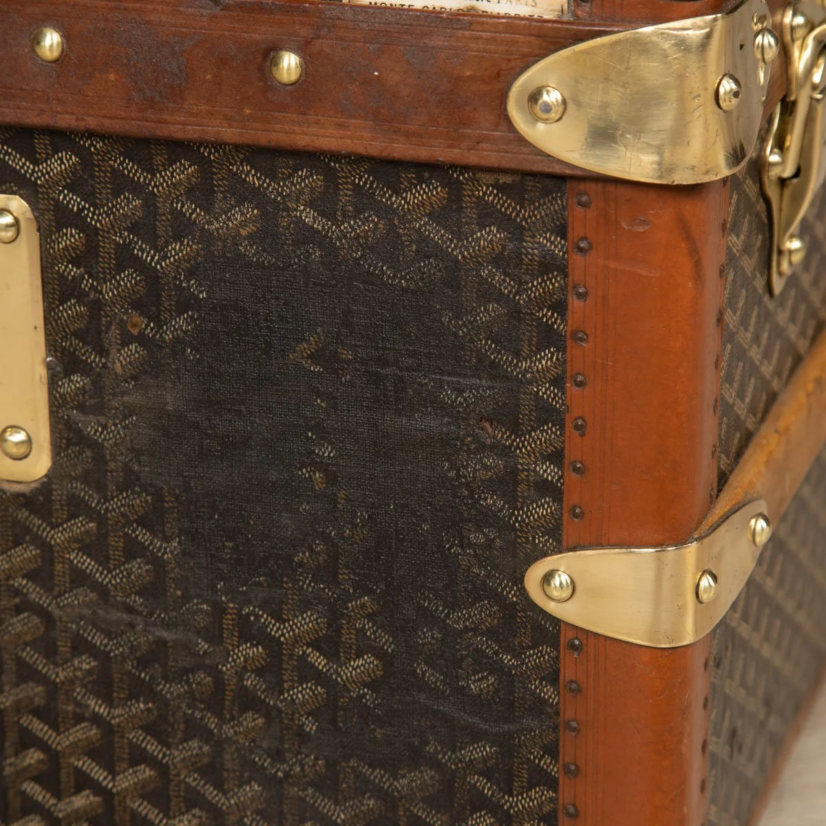 PUSHKIN ANTIQUES - ANTIQUE 20thC FRENCH CABIN TRUNK TRUNK BY GOYARD c.1900 - 39.jpg