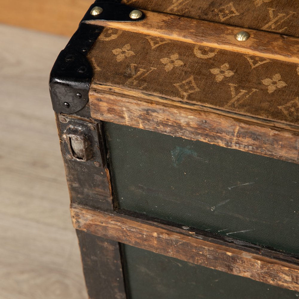 BEAUTIFUL 20thC LOUIS VUITTON MONOGRAM CANVAS CABIN TRUNK c.1940 — Pushkin  Antiques