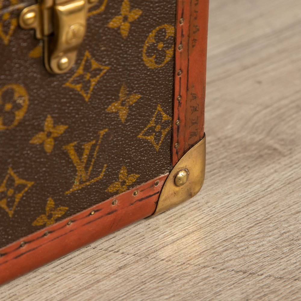 LOUIS VUITTON SUITCASE IN MONOGRAM CANVAS, PARIS c.1970 — Pushkin Antiques