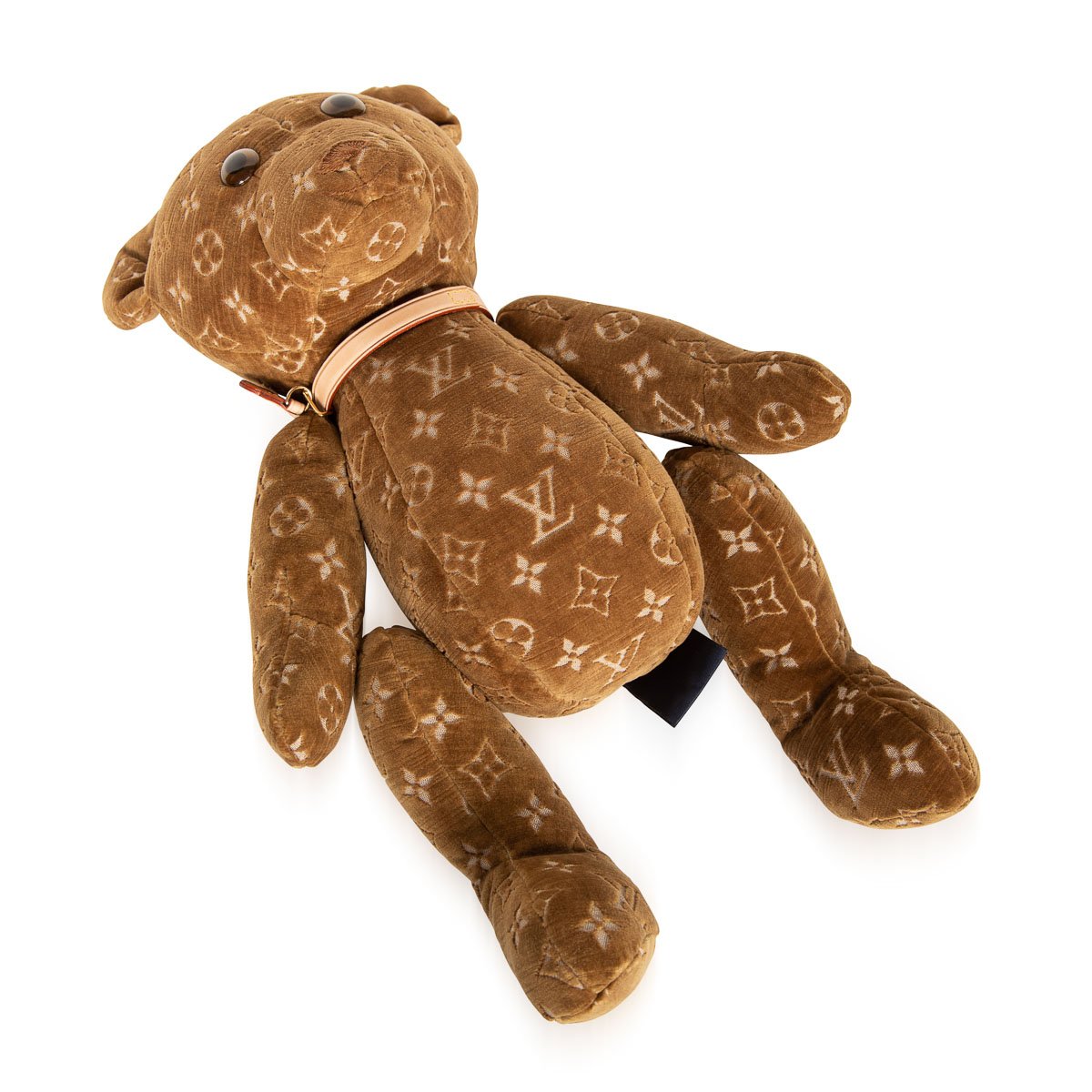 Louis Vuitton Doudou Teddybear Velour Brown Monogram Logo Bear 2005 2020  GI0627  eBay