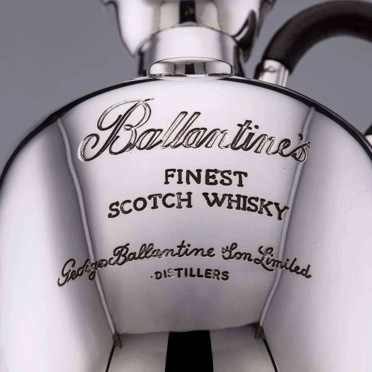 UNUSUAL 20thC ITALIAN SILVER BALLANTINE'S WHISKY DECANTER c.1960 - 13.jpg