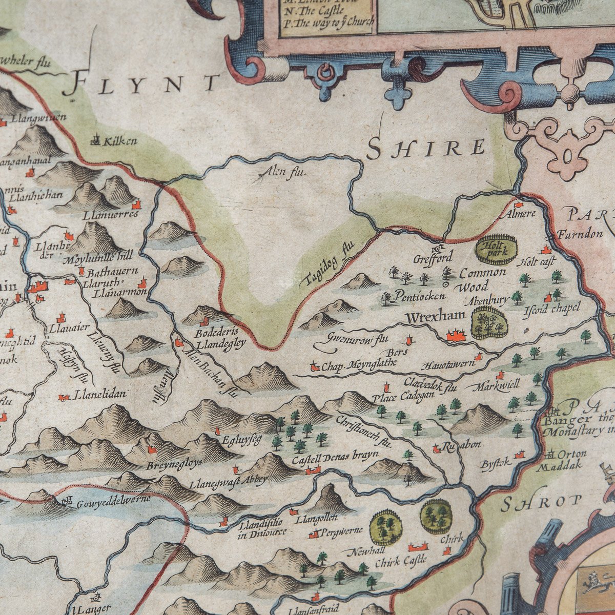 Full Size Printed Copy John Speed Old Cumbria Cumberland Replica map  c.1610 