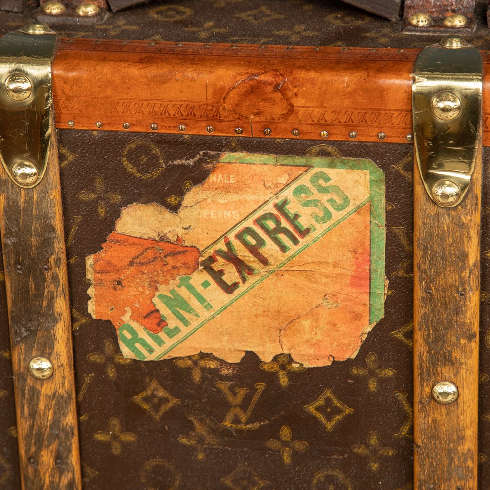 ANTIQUE 20thC LOUIS VUITTON MALLE SECRETAIRE TRUNK, PARIS c.1920 —  Pushkin Antiques