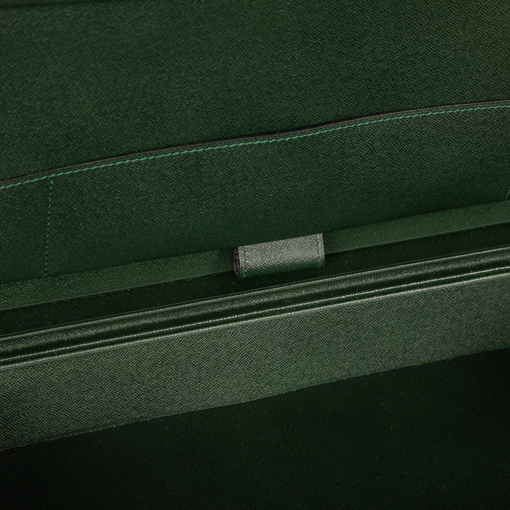 Louis Vuitton Louis Vuitton Green Taiga Leather Clutch Document Case
