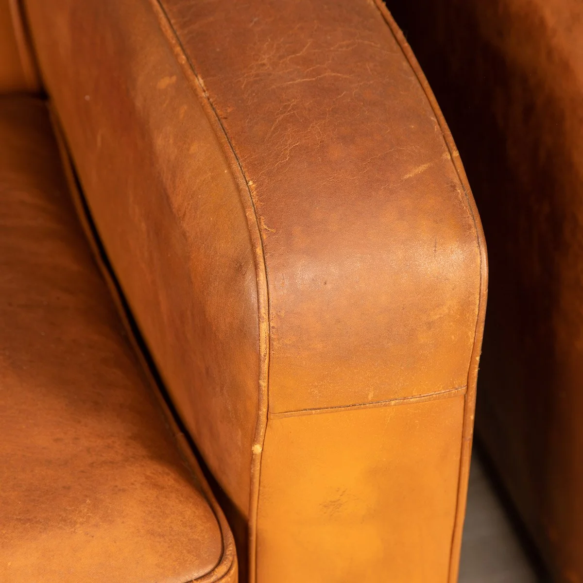 LATE 20th CENTURY PAIR OF ART DECO STYLE FRENCH LEATHER CLUB CHAIRS - 17.jpg