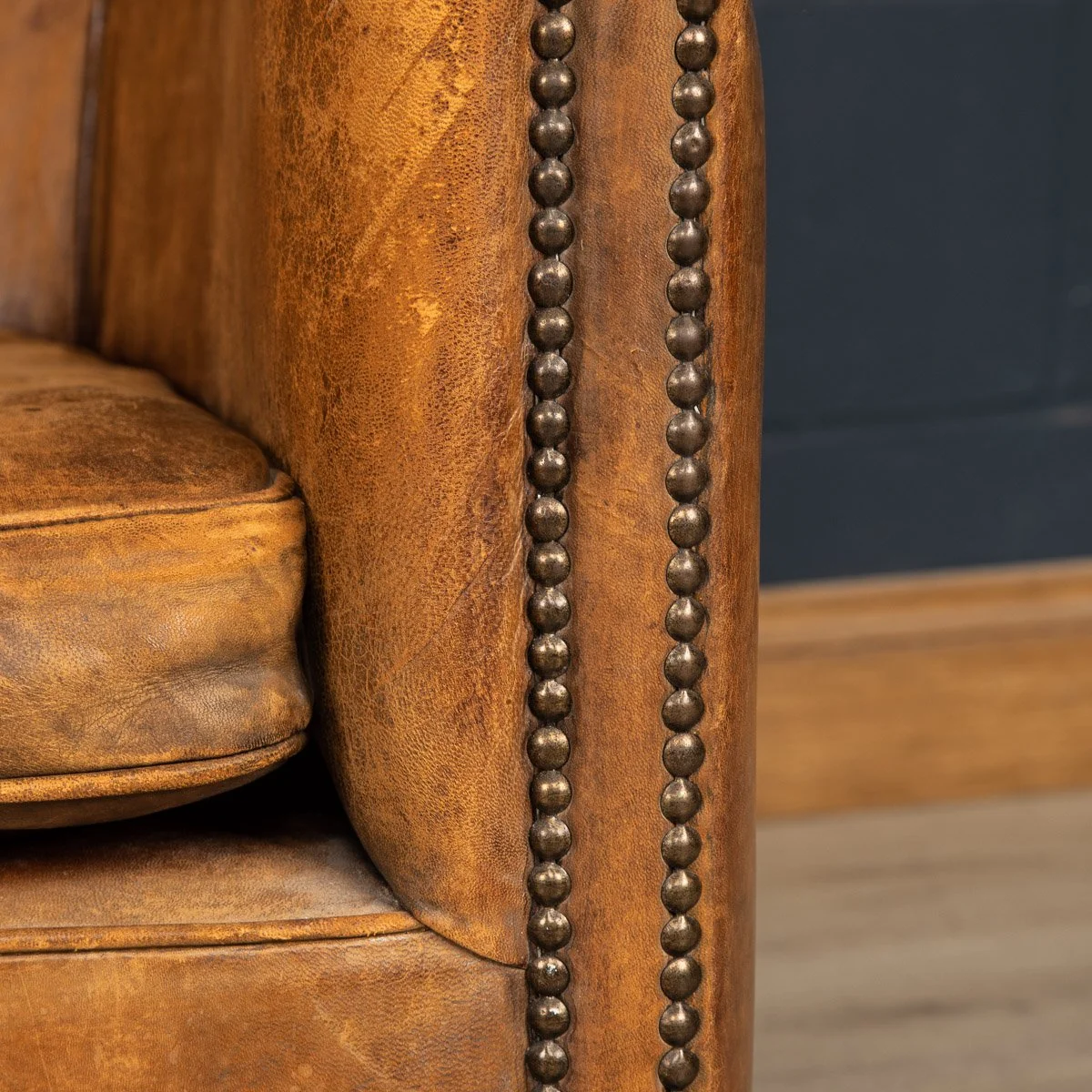 LATE 20th CENTURY PAIR OF DUTCH LEATHER CLUB CHAIRS - 160.jpg