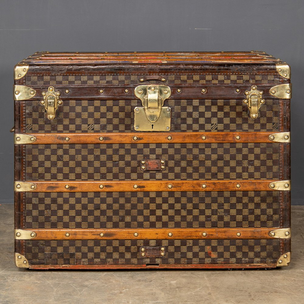 Vintage Louis Vuitton courier trunk 1950s - Pinth Vintage Luggage